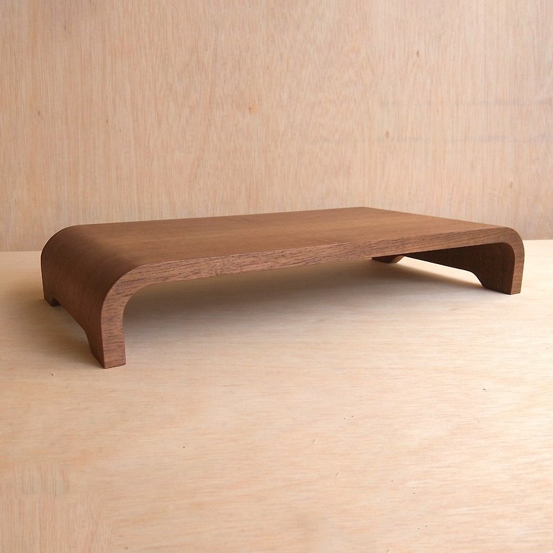 【WOOLI】 Classic screen stand - walnut | size can be customized - กล่องเก็บของ - ไม้ สีนำ้ตาล