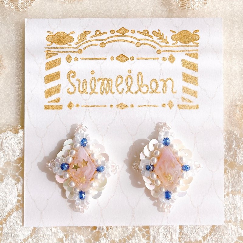 jelly bijou earrings - ต่างหู - เรซิน สึชมพู