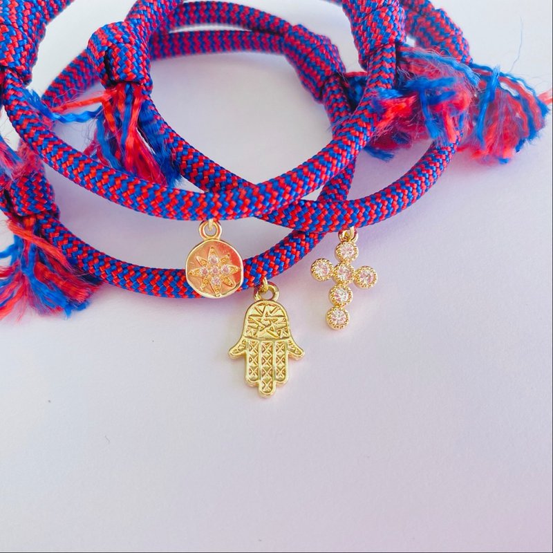 Limited 14K Gold Plated Astrology Style Adjusting Bracelet - สร้อยข้อมือ - โลหะ สีม่วง