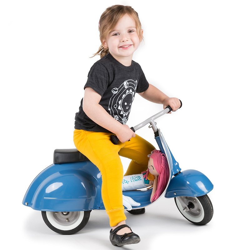 #聖誕禮物 免運費# PRIMO 經典偉士牌造型滑步車_經典版 (復古藍) - 嬰幼兒玩具/毛公仔 - 其他金屬 藍色