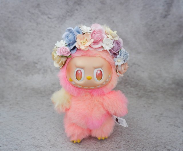 パステルピンクの花のヘッドバンド、ラブブ 17cm用 - ショップ