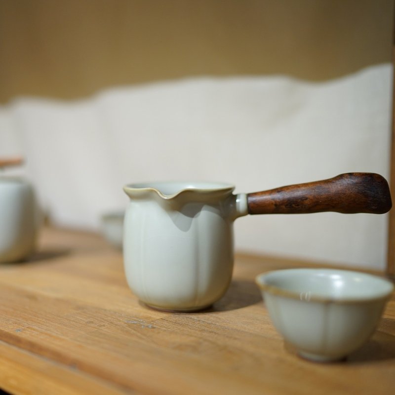 金瓜茶海雲山青/茶末綠 - 茶壺/茶杯/茶具 - 陶 