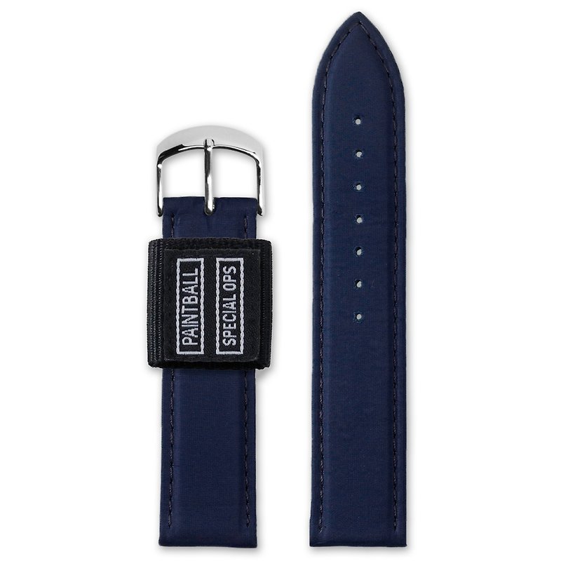 HYPERGRAND Strap - 20mm - Blue Pilot (Silver Button) - นาฬิกาผู้หญิง - วัสดุอื่นๆ สีน้ำเงิน