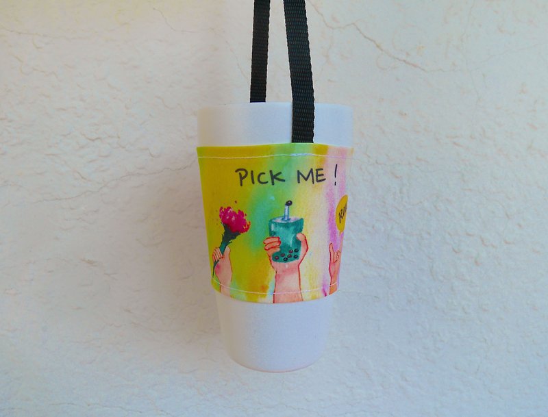 Beverage bag | PICK ME Rainbow - Beverage Holders & Bags - Polyester Multicolor