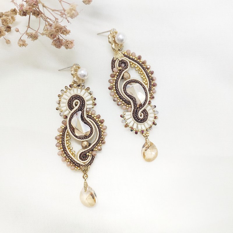 Amoeba imagery earrings - Earrings & Clip-ons - Crystal 