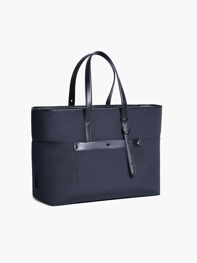 Nexus Large Capacity Tote Bag (Navy Blue) - กระเป๋าถือ - วัสดุอีโค สีน้ำเงิน