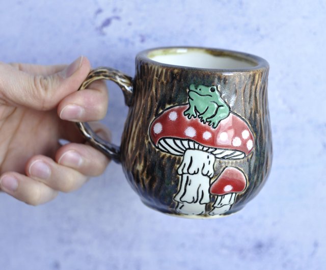 Fairy Frog Earthenware Mug, Set of 4