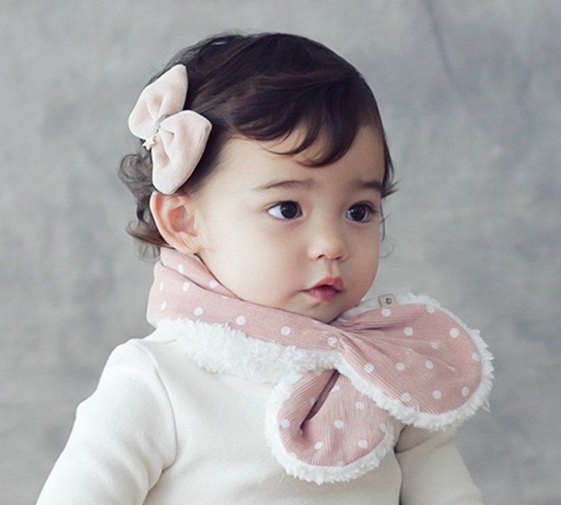 Happy Prince Runi snow velvet inner baby scarf made in Korea - ผ้ากันเปื้อน - เส้นใยสังเคราะห์ หลากหลายสี