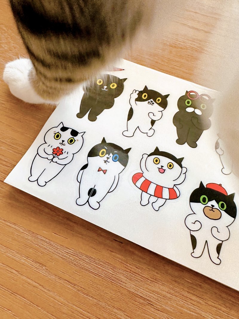 Meow Barber All Stars A5 Sticker - Stickers - Plastic 