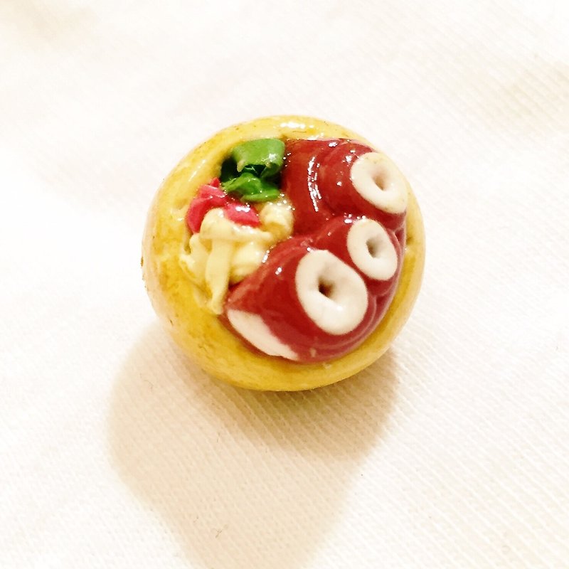 Gold Pengpai ㄟ Takoyaki Magnet (Changeable Charm) ((Random Gifts for Random Gifts Over 600)) - Magnets - Clay Multicolor