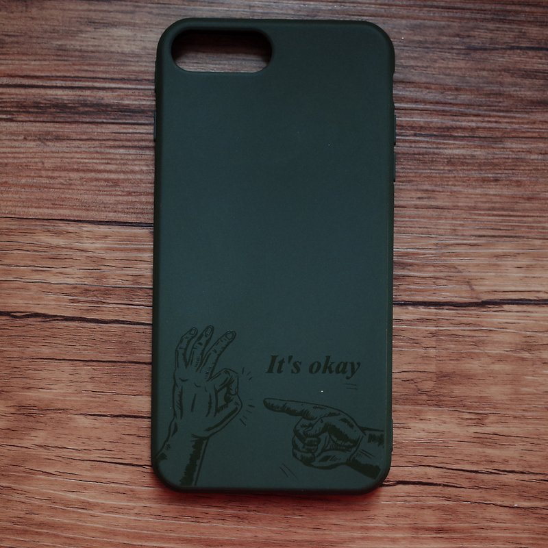 it's Okay (Military Green) - Phone Cases - Plastic Green