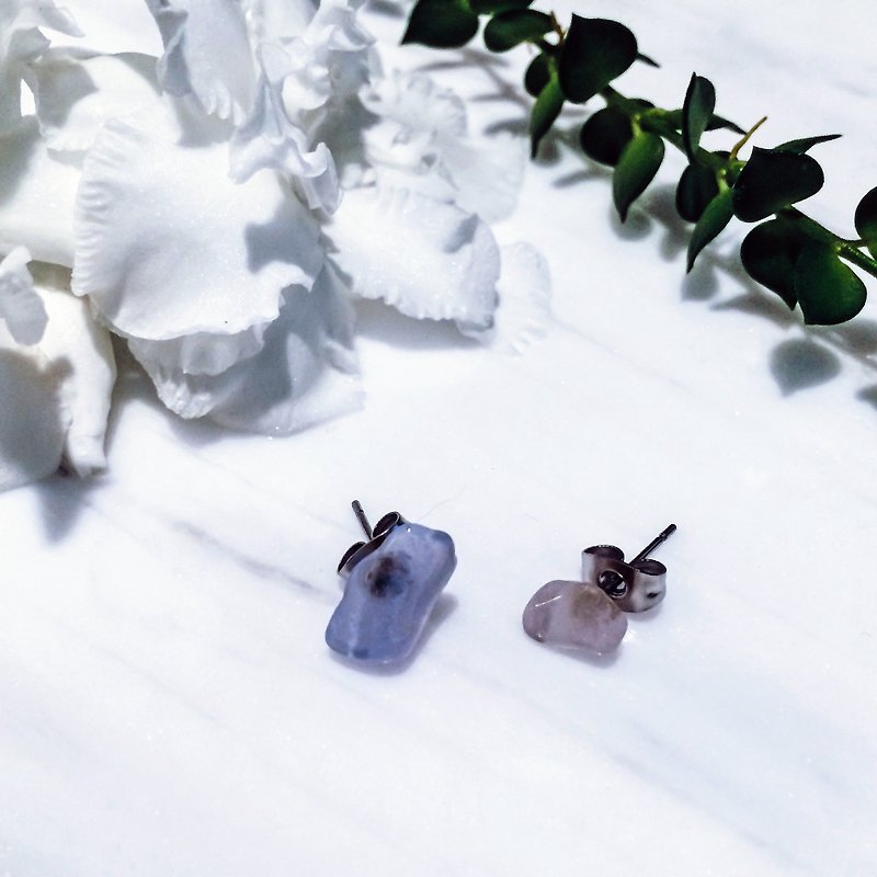 colorful dream earrings | psychedelic smoke - Earrings - ต่างหู - เครื่องเพชรพลอย สีม่วง