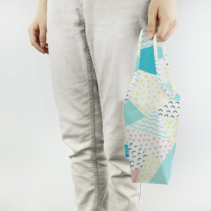 【美日袋】輕便飲料袋 - 幾何空間 - 杯袋/飲料提袋 - 聚酯纖維 多色