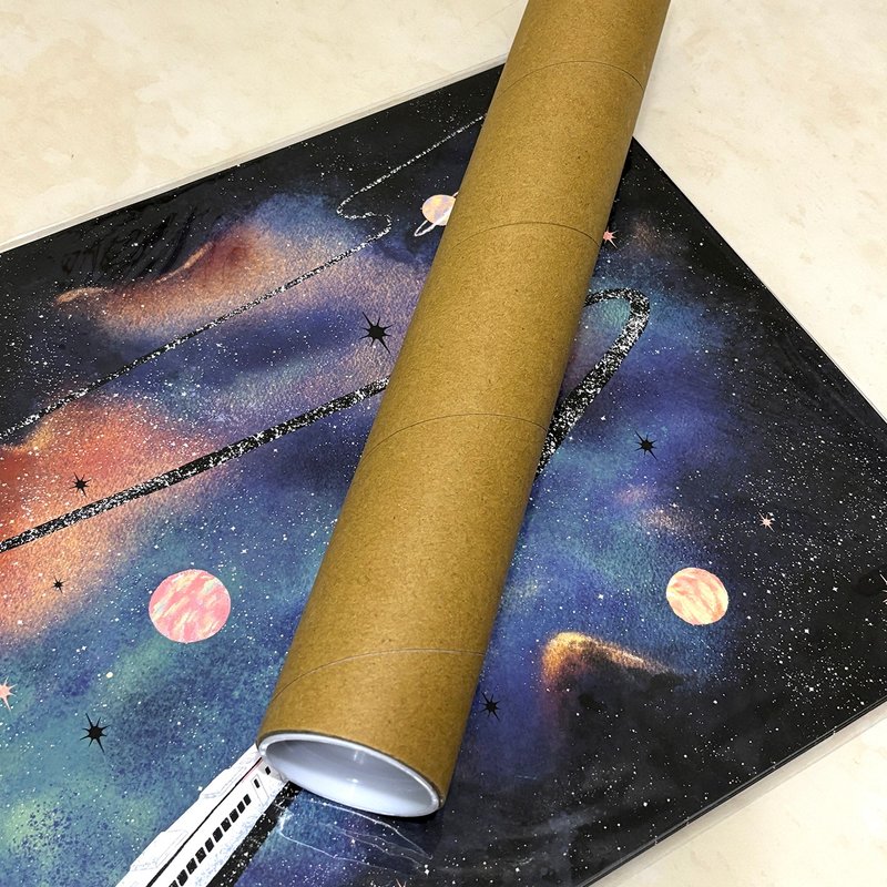 A3海報紙筒加購(一個筒子最多放5張) - 海報/掛畫/掛布 - 紙 卡其色