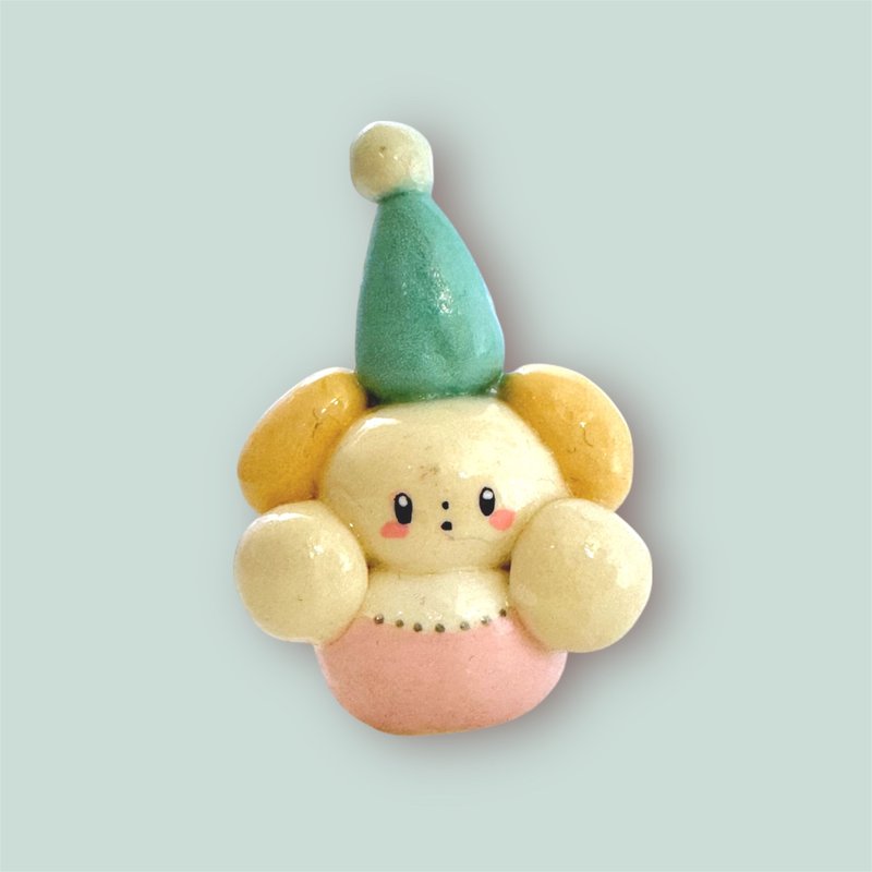 ぱむっこいぬ　ピエロわんこ - 公仔/玩偶 - 黏土 白色