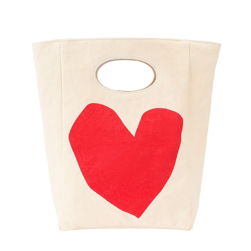 [Christmas Gift] Canada Fluf Favorite You Organic Cotton Handbag/Handbag/Handbag - กระเป๋าถือ - ผ้าฝ้าย/ผ้าลินิน ขาว