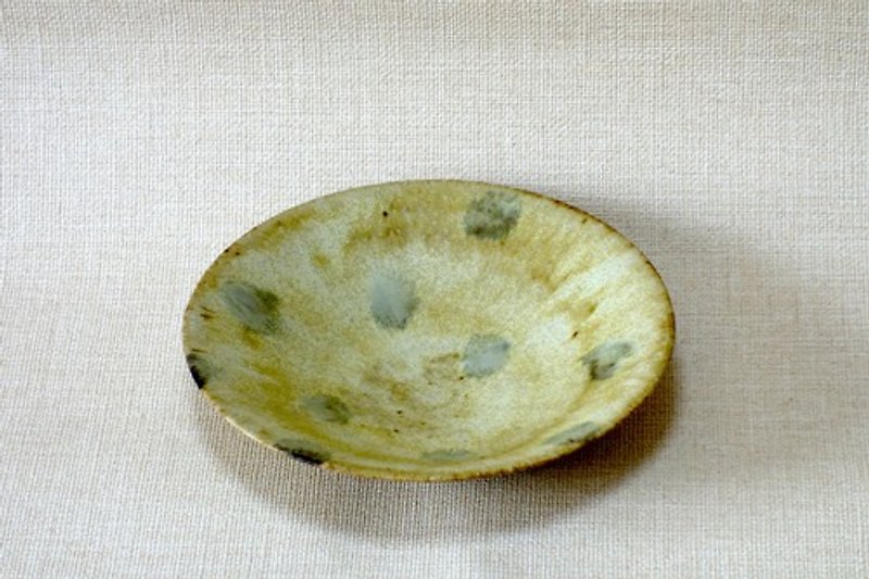 萌黄釉鉢（水玉） - 茶碗・ボウル - 陶器 