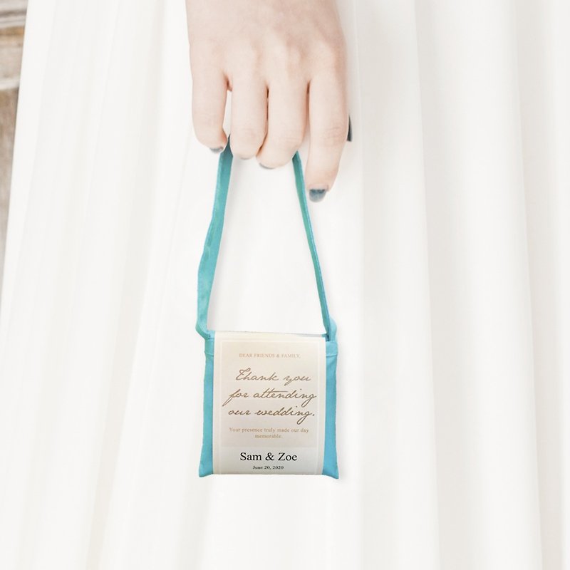 MiniTote mini tote bag wedding custom packaging (30 pcs) - Handbags & Totes - Polyester Blue