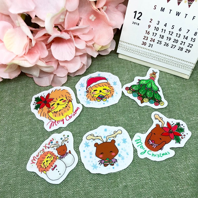KaaLeo Christmas stickers - สติกเกอร์ - กระดาษ ขาว