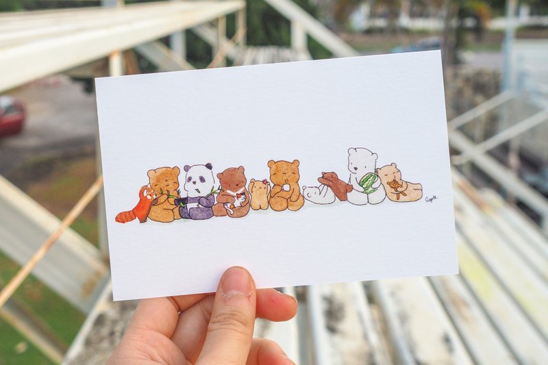 family card - 卡片/明信片 - 紙 咖啡色
