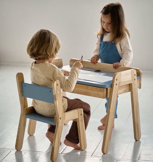 モンテッソーリ式 pulcino 中央出版 知育 学習机 椅子おもちゃ - 知育玩具