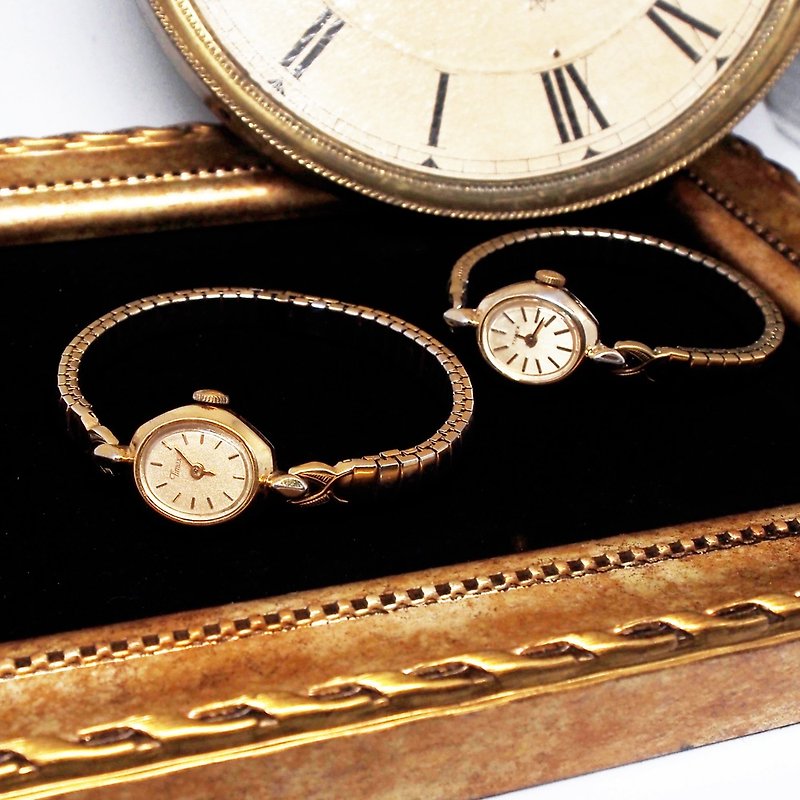 1970年代 Timex 美國極簡風格款機械錶 - 女裝錶 - 其他金屬 金色
