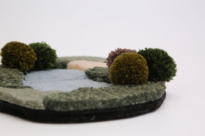 【the MOMENT Series】Garden PomPom Coaster - Items for Display - Cotton & Hemp 