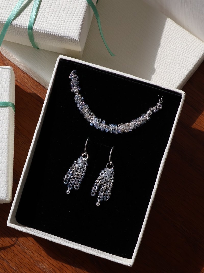 O2 Cityscape - O2 Gift Set - สร้อยข้อมือ - เงิน สีน้ำเงิน