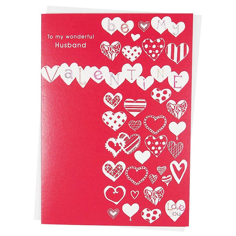 To my favorite husband [Paper Rose-Card Valentine Series] - การ์ด/โปสการ์ด - กระดาษ สีแดง