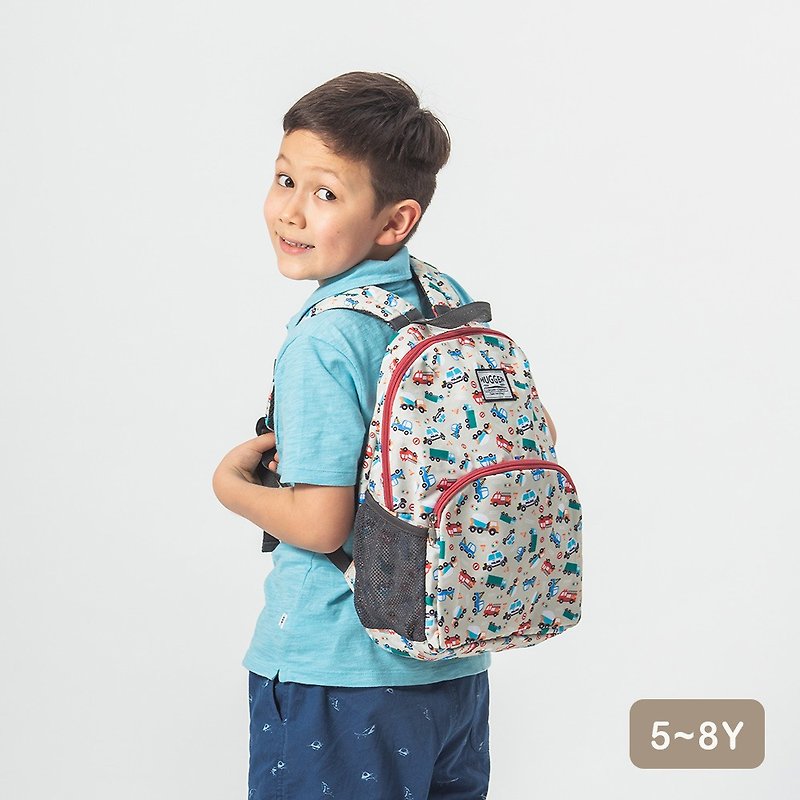 【HUGGER】Kids' Backpack , Traffic Cars - กระเป๋าสะพาย - ไนลอน สีทอง