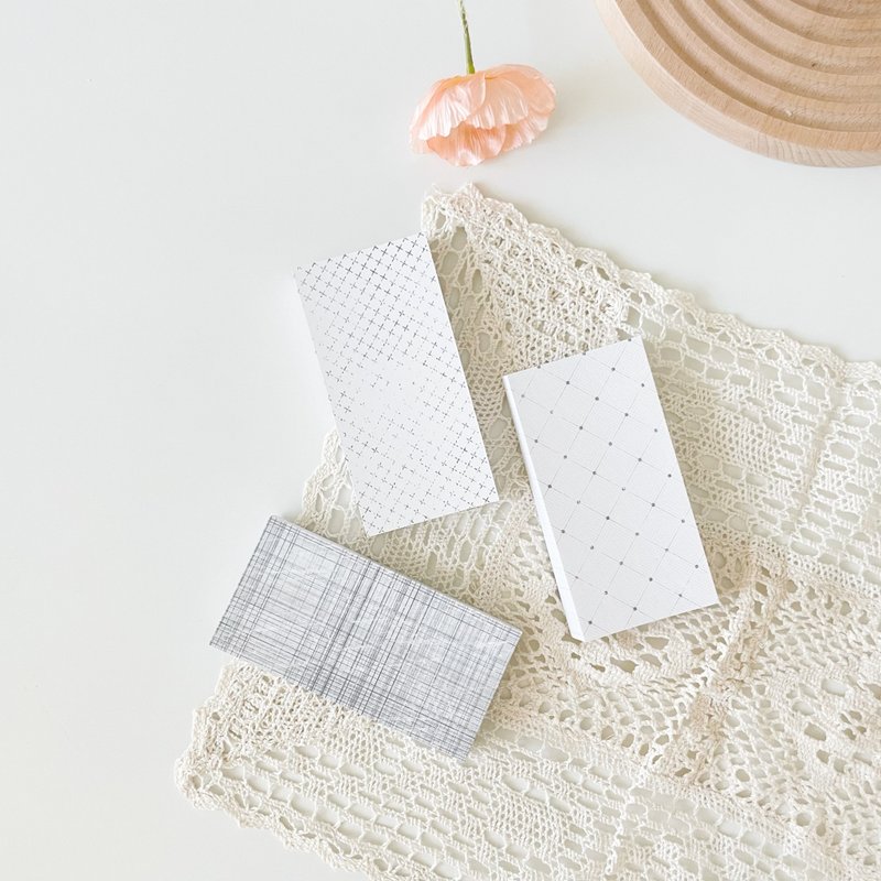 Vintage white check background notepads paper - 便條紙/便利貼 - 紙 