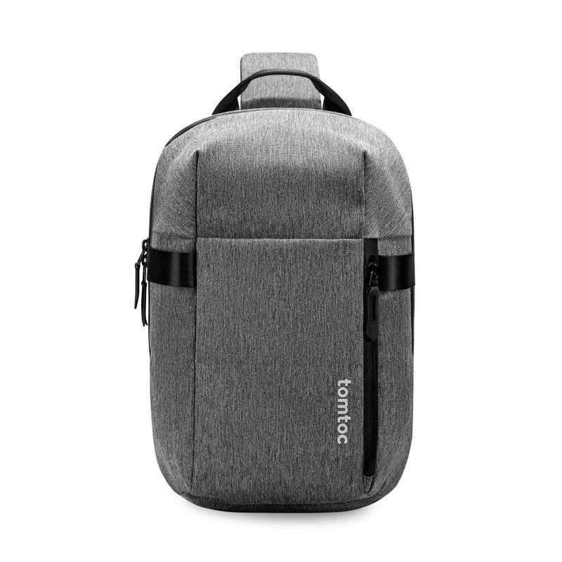 Tomtoc City Travel•Lightweight Functional Crossbody Bag Gray L - Messenger Bags & Sling Bags - Polyester Gray