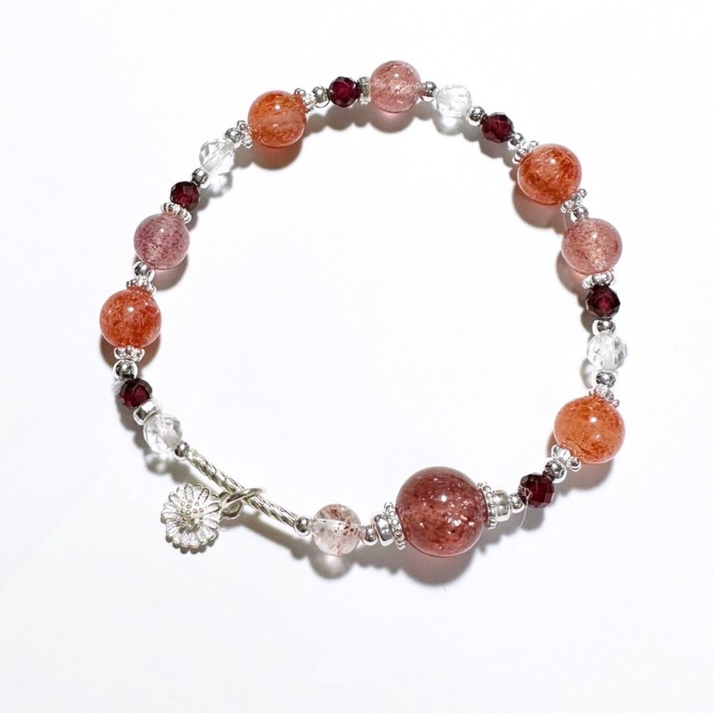 The Legend of Dance of Fire- Stone Crystal.Garnet Stone - Bracelets - Crystal Orange