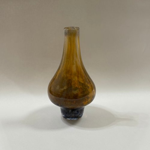 琥珀色の壺型ガラス花瓶 - ショップ C.C.C. Glass Works 置物