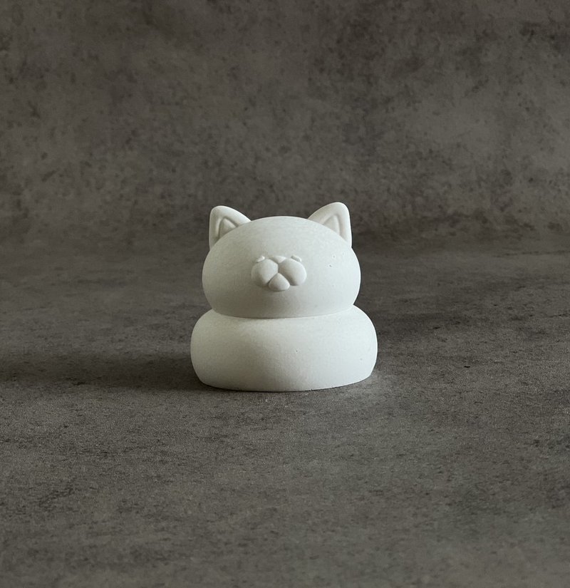 擴香石/貓雪人/香氛/療癒/限時另贈1ml精油/聖誕節禮物/jesmonite - 擺飾/家飾品 - 環保材質 