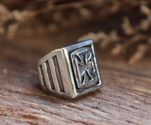 クロス シルバー高級メッキ リング シルバー クロス リング – DAZZLING ICE