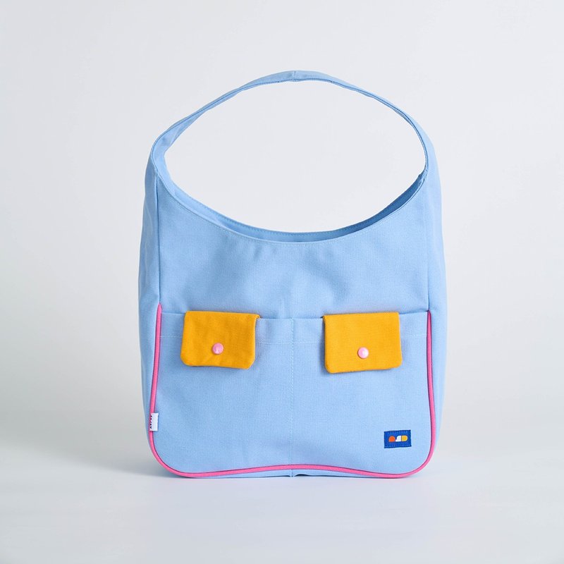 HOBO Shoulder Bag / Light blue color - 手提包/手提袋 - 其他材質 透明