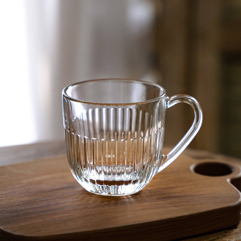Straight grain glass mug (small)