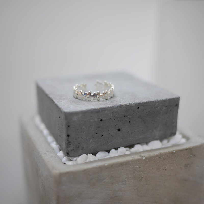 925 Sliver Floral Ring - แหวนทั่วไป - โลหะ สีเงิน