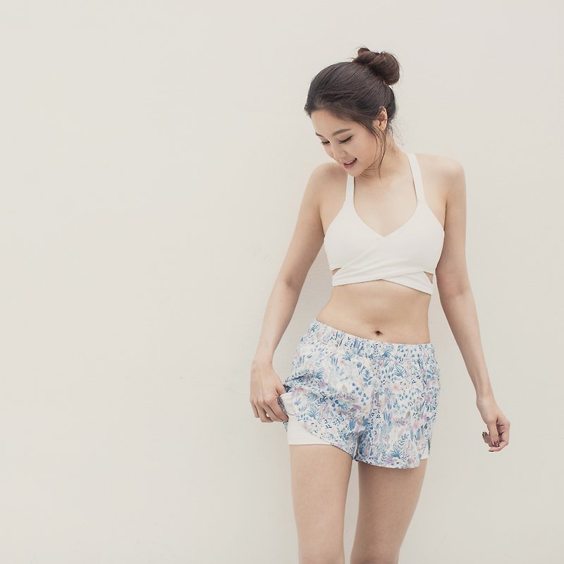 Buzz Runner Shorts - Flower Mist - 女長褲 - 聚酯纖維 多色