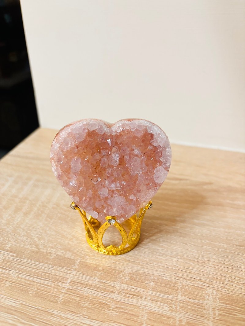 [Natural Raw Mineral-Love Pink Crystal] Good Popularity, Healing and Good Luck Crystal Ornaments - Items for Display - Gemstone Pink