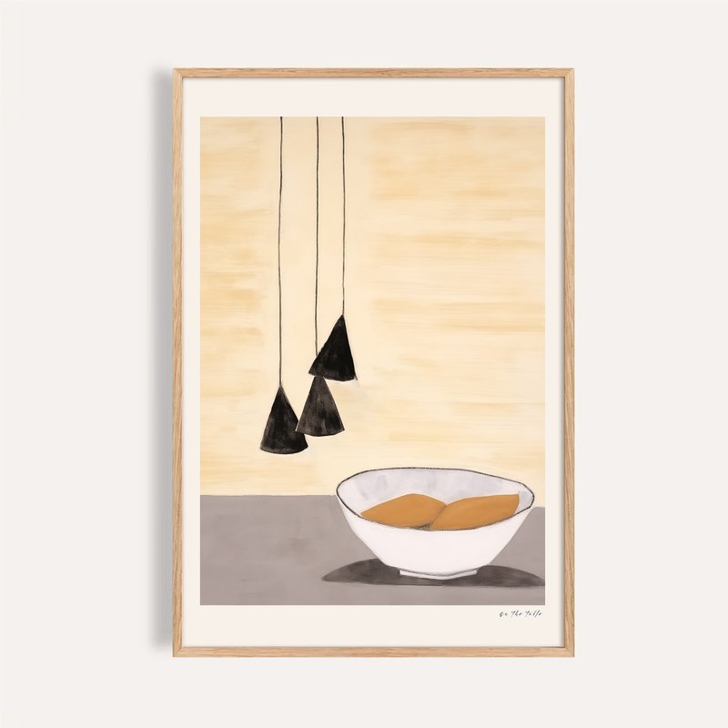 果實與燈光 Fruits & Lights / 當代版畫靜物掛畫 畫芯 海報 - 海報/掛畫/掛布 - 紙 