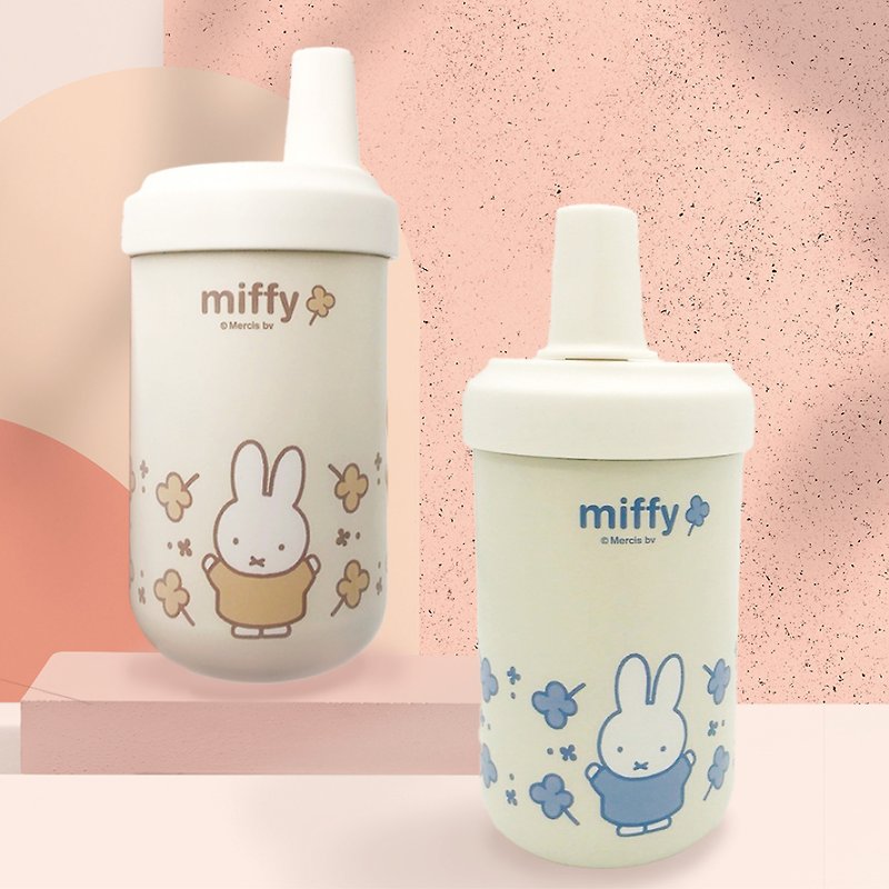 【MIFFY】Stainless steel elephant cup straw thermos cup thermos cup tumbler - กระบอกน้ำร้อน - โลหะ 