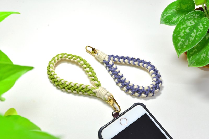 Woven three-dimensional pattern mobile phone handle DIY material package - Knitting, Embroidery, Felted Wool & Sewing - Cotton & Hemp 