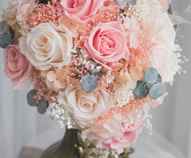 American Romance] Bridal Bouquet Nude Pink Dried Flowers Japanese Preserved  Flowers Recommended Wedding Photo Bouquets - Shop jsgreenhouse Dried  Flowers & Bouquets - Pinkoi