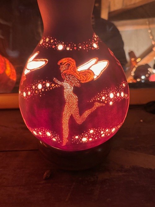 ひょうたんランプ 妖精モチーフ - ショップ Gourd Lamps つくばかぶき