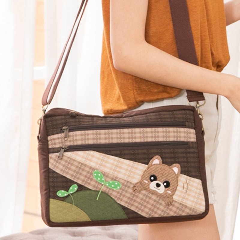Hiromi Wilderness Small Adventure Crossbody Bag [710395] - Messenger Bags & Sling Bags - Cotton & Hemp Multicolor