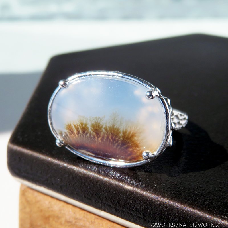 Dendritic Agate Ring - แหวนทั่วไป - เครื่องเพชรพลอย สีนำ้ตาล