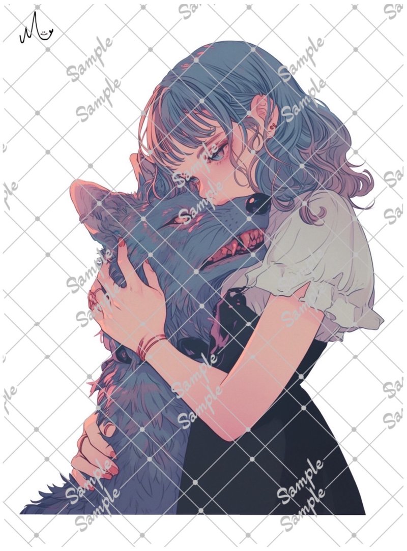 オリジナル人物ステッカー10月新作 - 貼紙 - 紙 