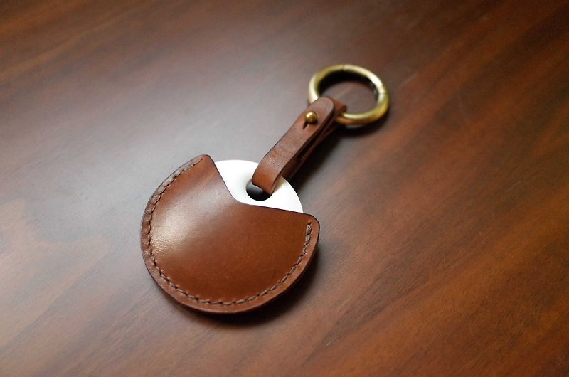 GOGORO機車鑰匙皮套－標準款－咖啡色 - 鑰匙圈/鎖匙扣 - 真皮 咖啡色